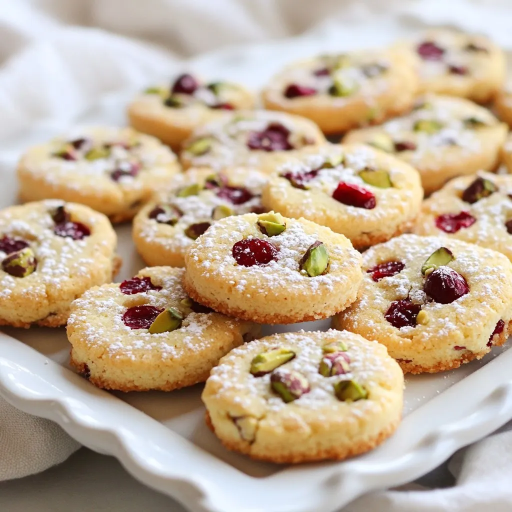 Cranberry Pistachio Shortbread Tasty Holiday Treat