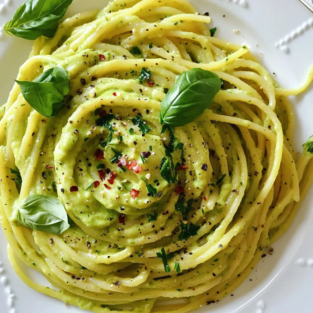 Creamy Avocado Pasta Radiant and Flavorful Dish