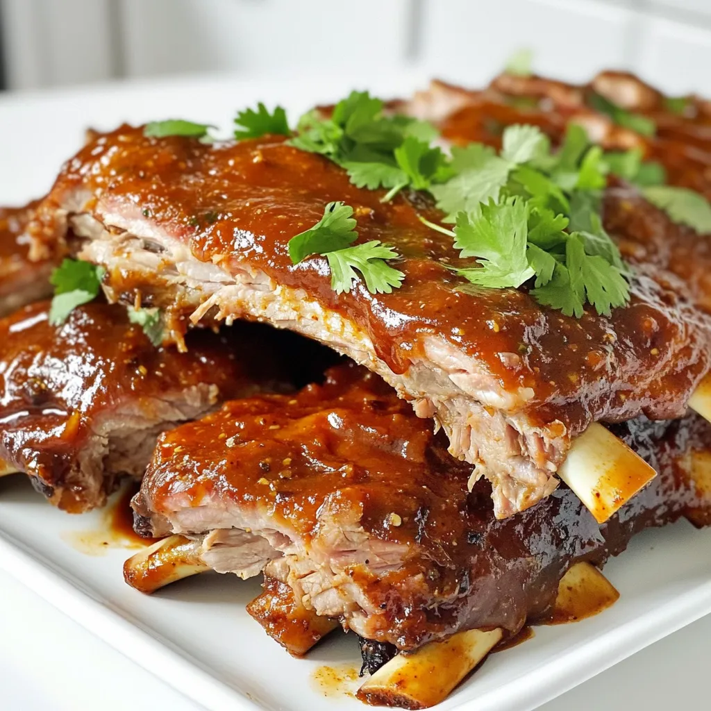 BBQ Ribs Slow Cooker Tender and Flavorful Dish