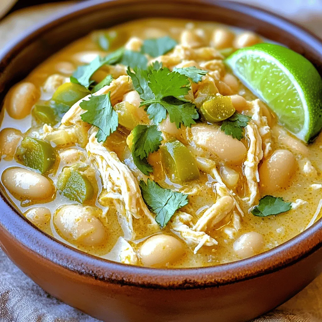 Creamy White Chicken Chili Slow Cooker Delight