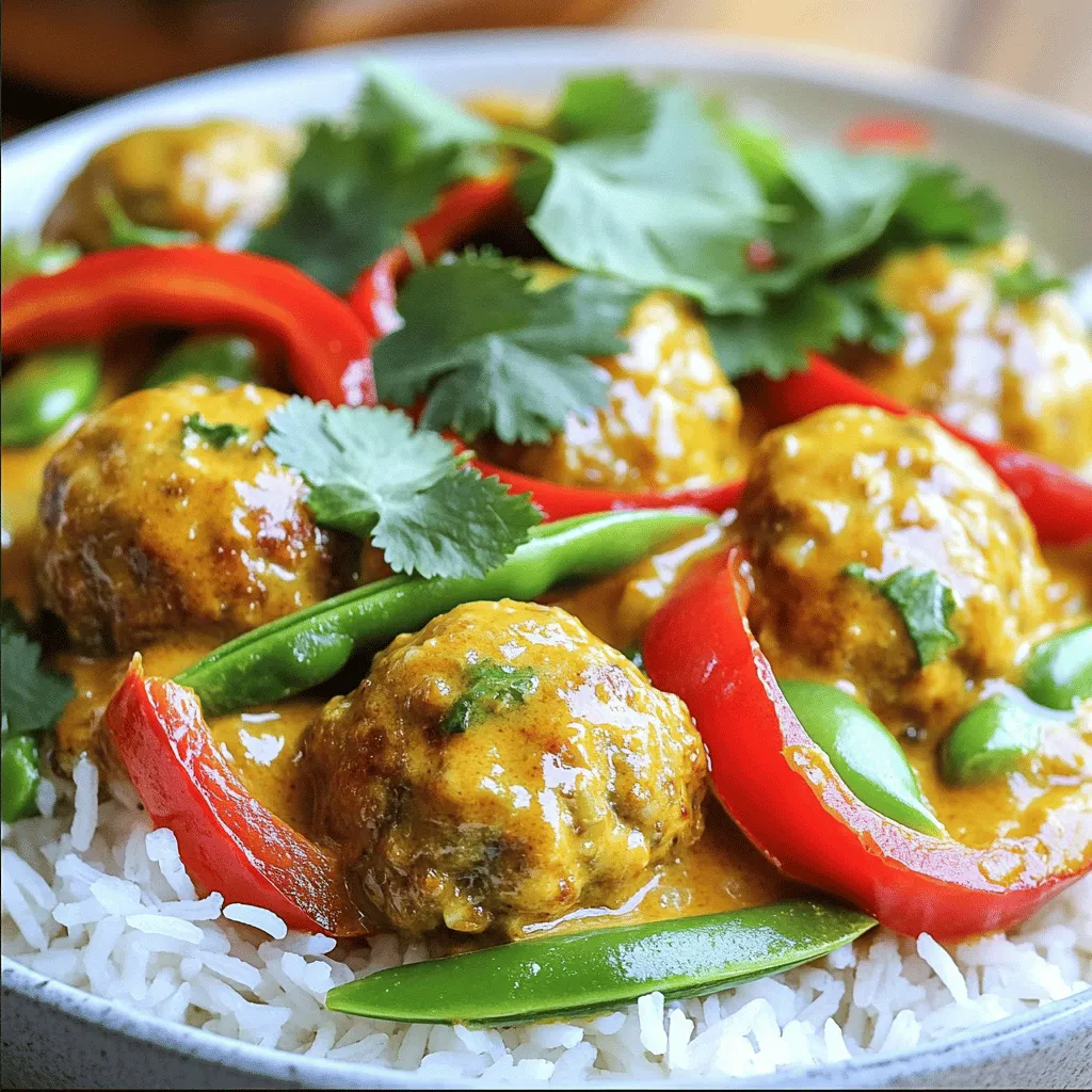 Thai Coconut Curry Meatballs Delightful and Simple Dish