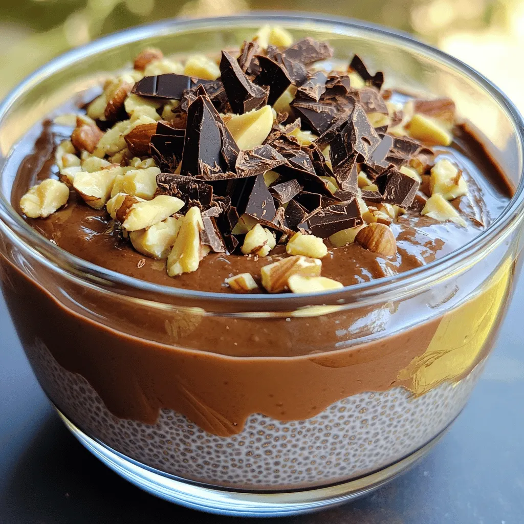Chocolate Peanut Butter Chia Pudding Delightful Treat