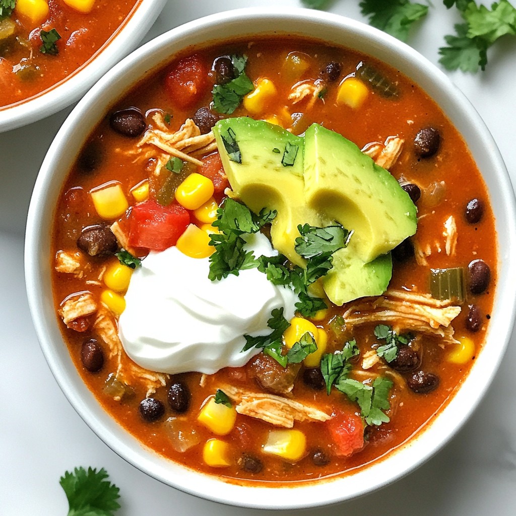 Crockpot Chicken Enchilada Soup Flavorful and Easy Recipe