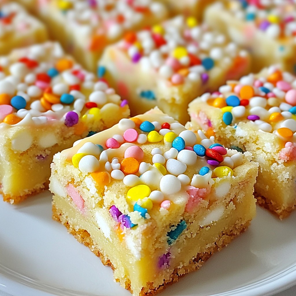 Funfetti Sugar Cookie Bars Joyful Dessert Delight