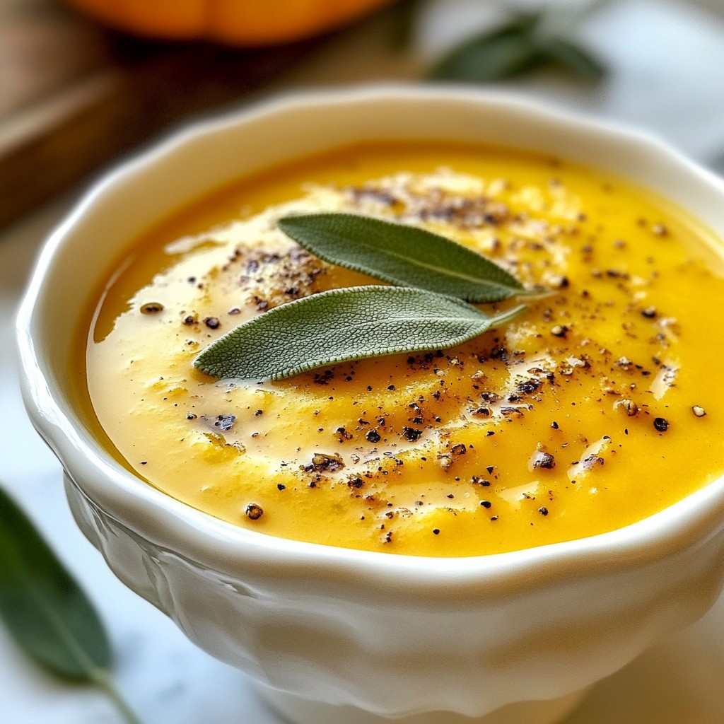 Roasted Butternut Squash Soup Creamy and Flavorful Bowl