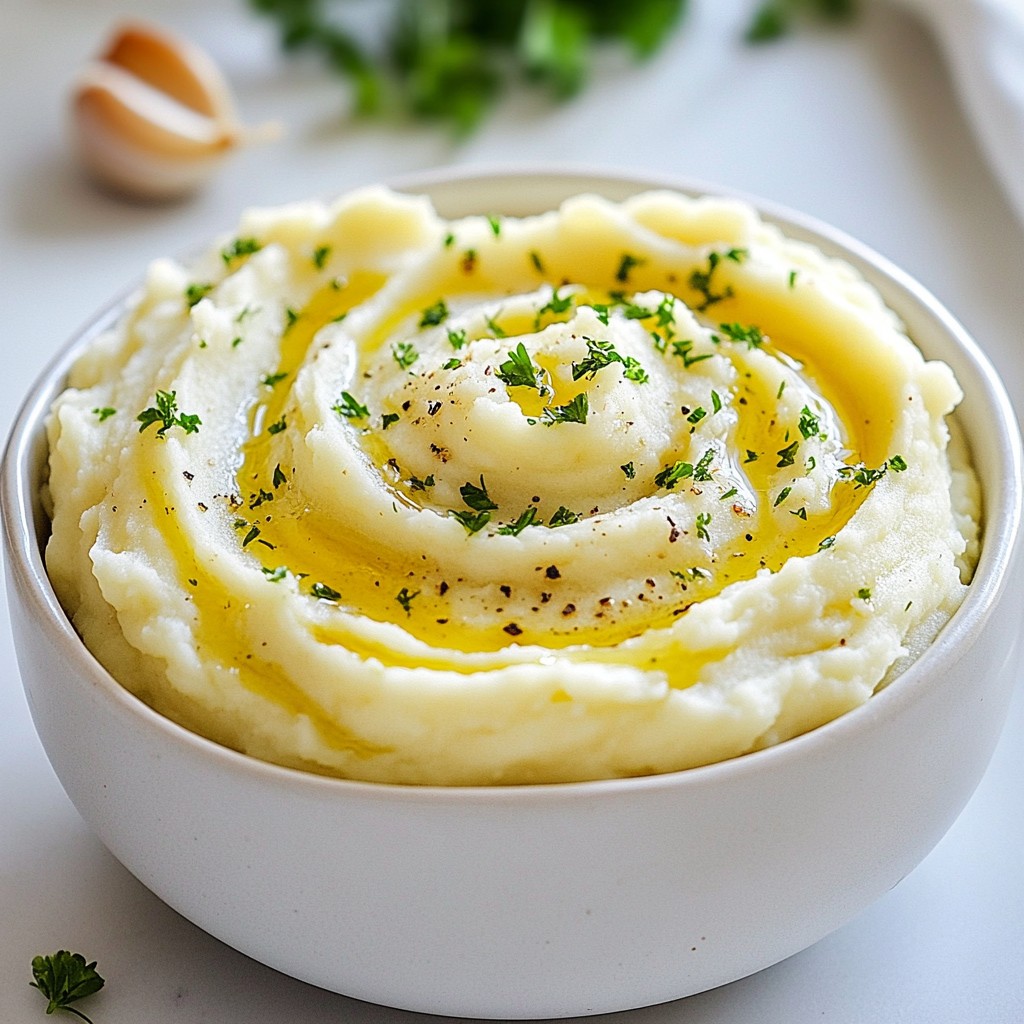 Velvety Mashed Potato with Roasted Garlic Delight