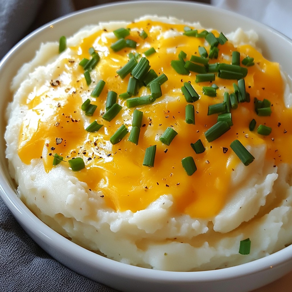 Cheesy Mashed Potato and Cauliflower Mash Delight