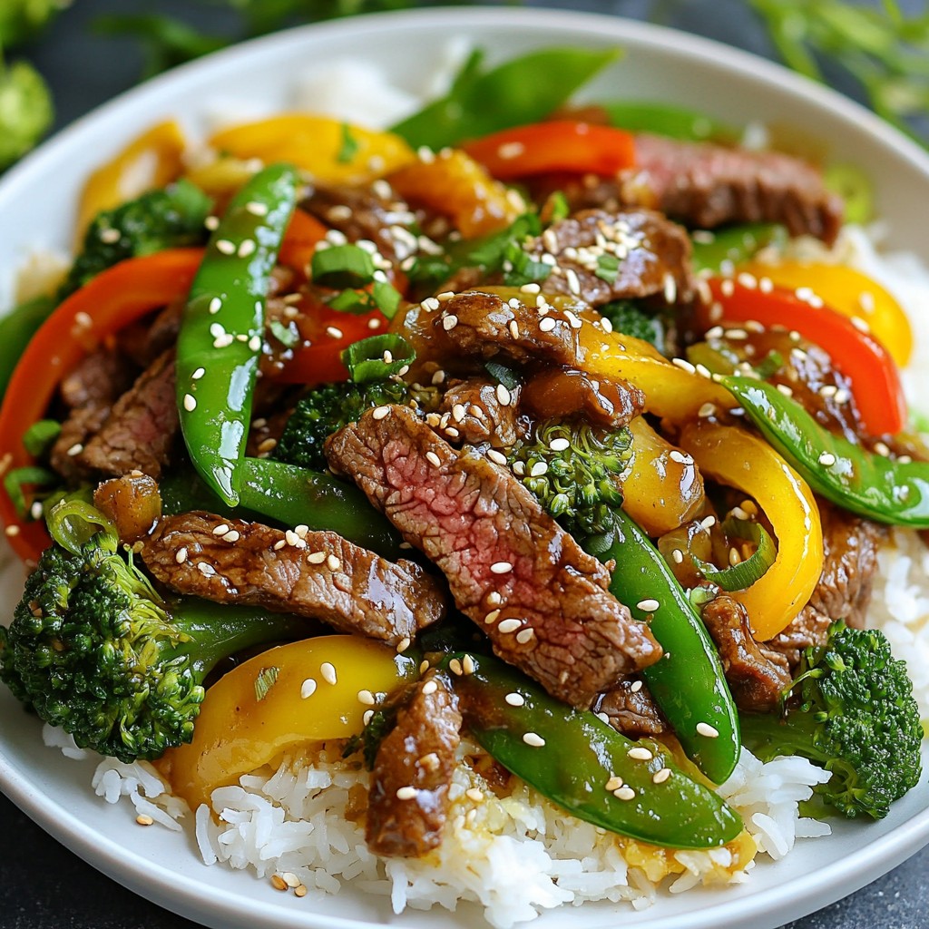 Sesame Ginger Beef Stir Fry Quick and Tasty Meal