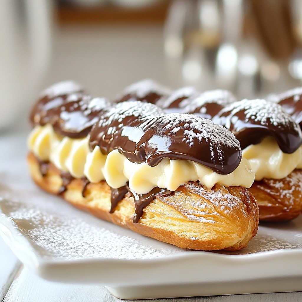 Classic Chocolate Éclairs Easy and Delicious Recipe