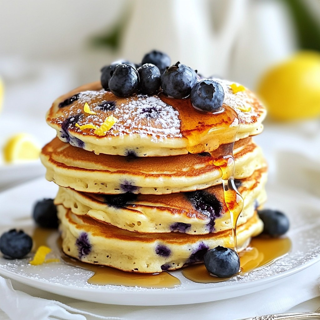 Blueberry Lemon Ricotta Pancakes Delightful Morning Treat