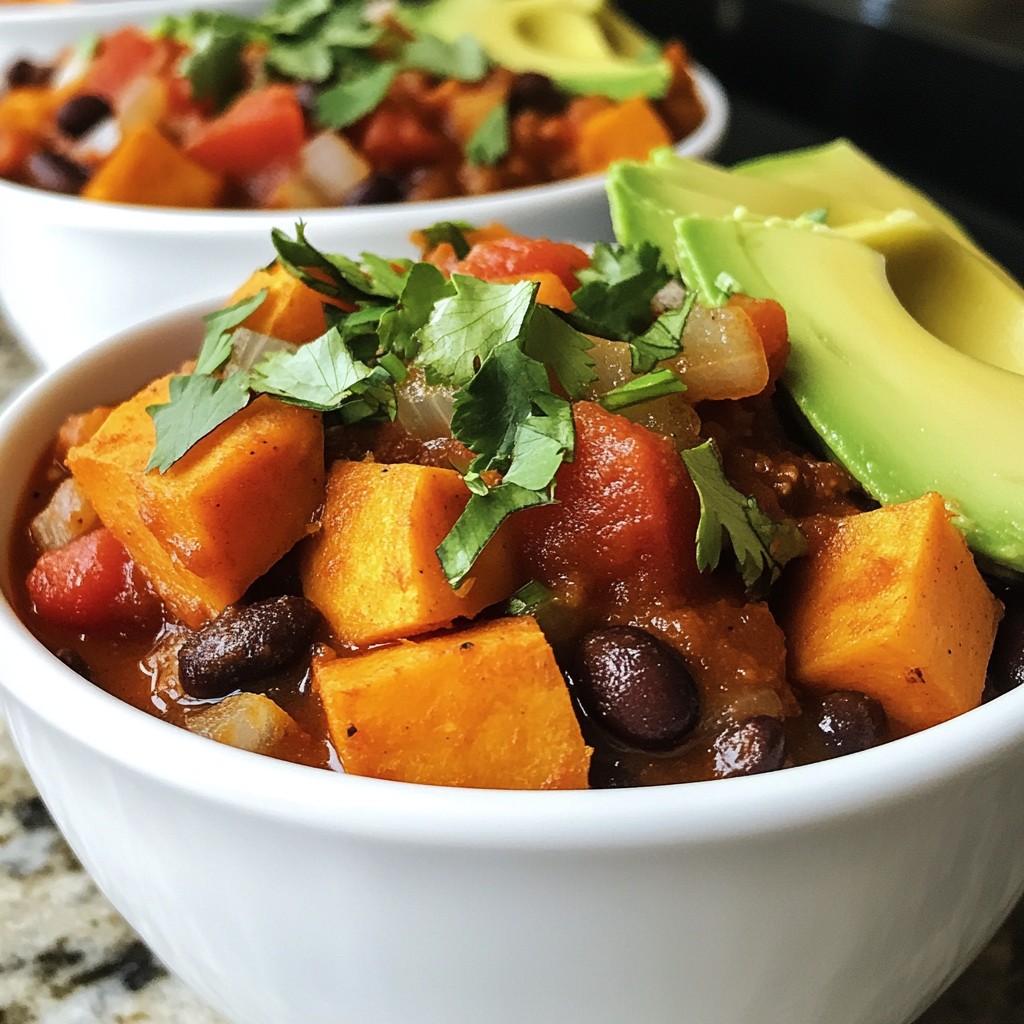 Savory Sweet Potato Black Bean Chili Recipe to Enjoy