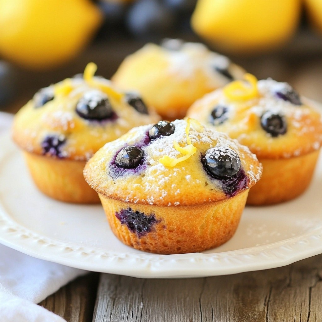 Lemon Blueberry Yogurt Muffins Fresh and Tasty Treat