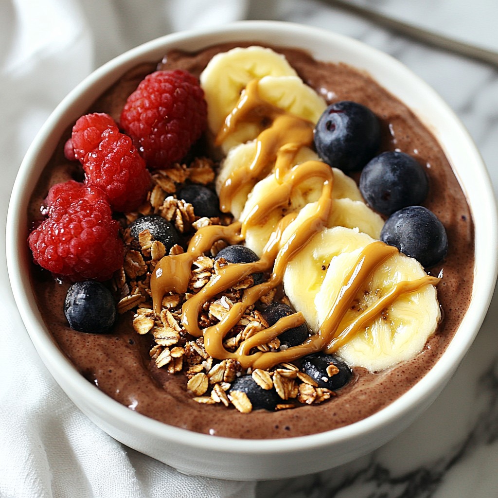 Chocolate Peanut Butter Smoothie Bowl Simple Delight