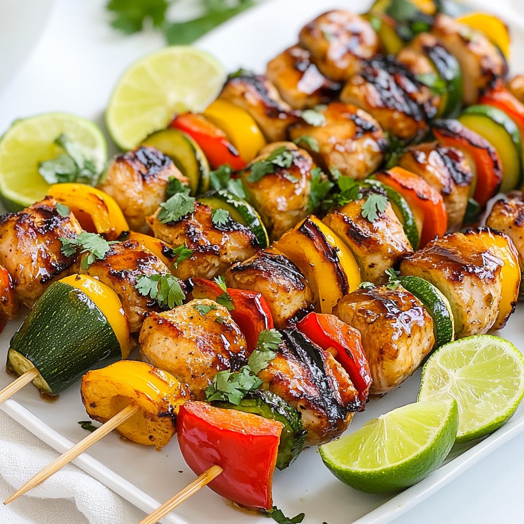 Honey Lime Chicken Skewers Easy Grilling Recipe