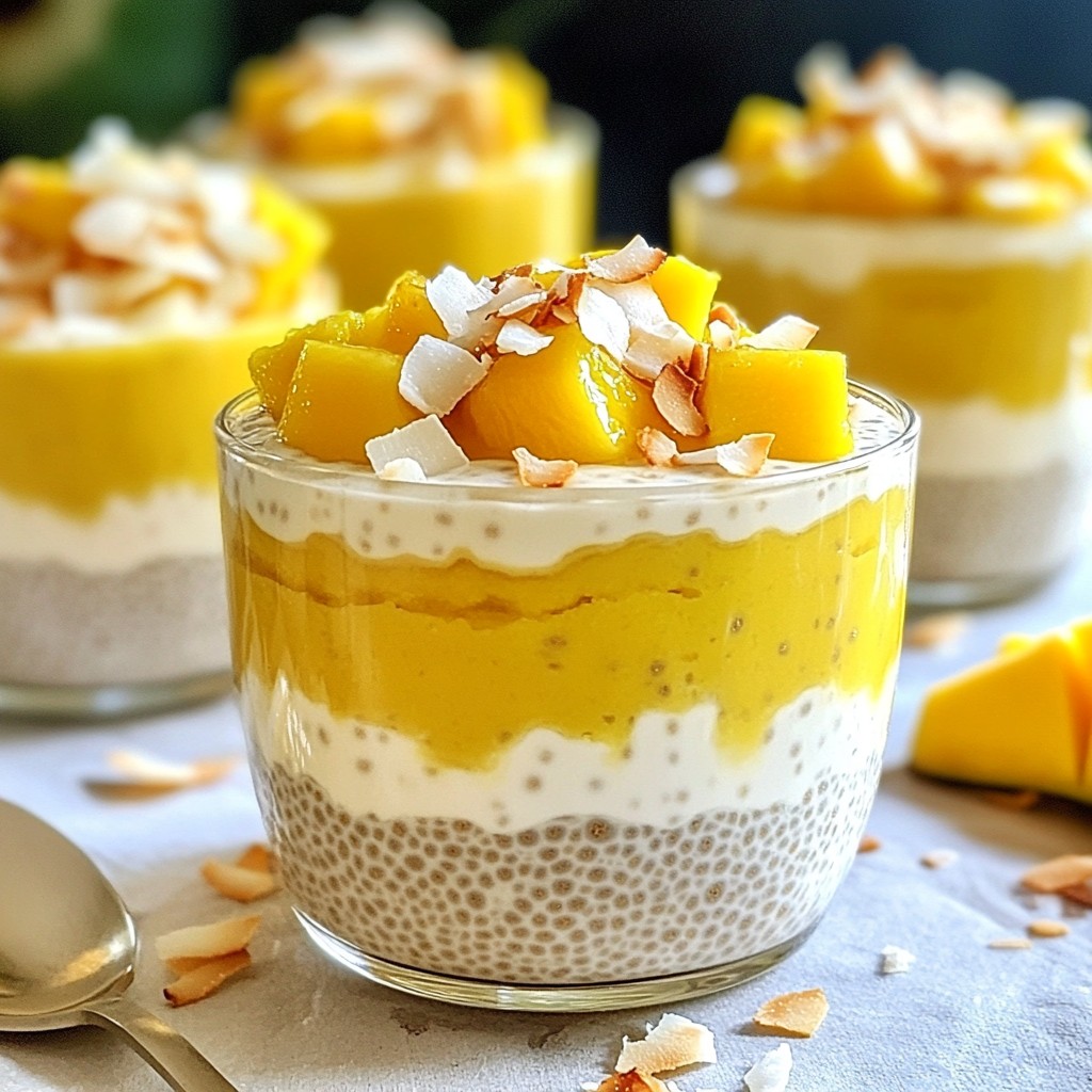 Mango Coconut Chia Pudding Nutritious and Simple Treat