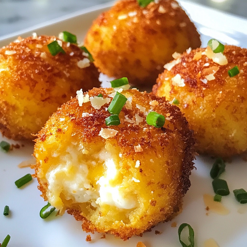 Crispy Potato Croquettes with Cheese for a Delightful Snack