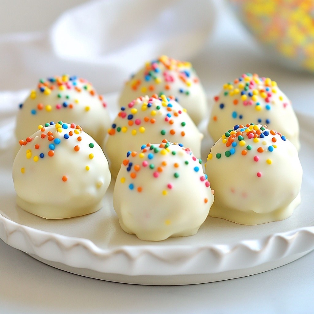 No-Bake Funfetti Cake Batter Truffles Easy Treat