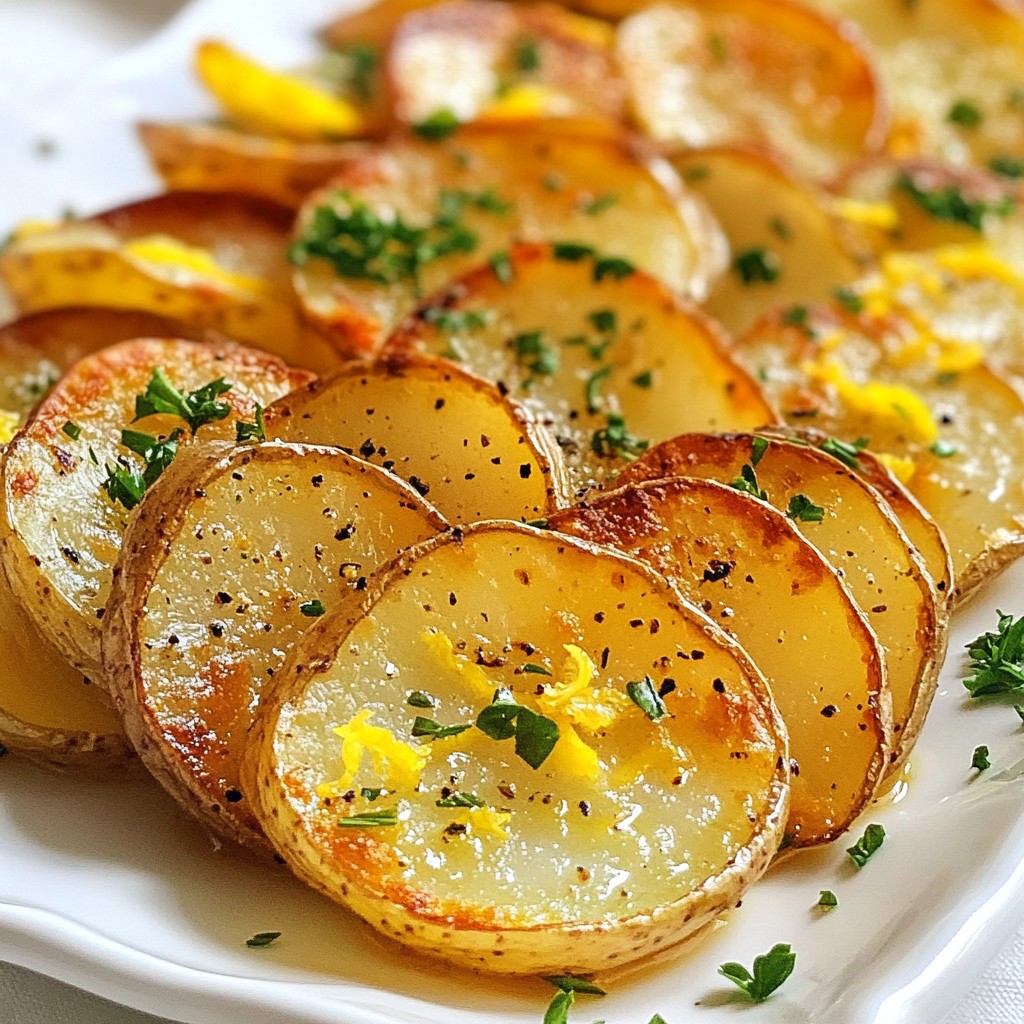 Crispy Potato Slices with Lemon Zest Delight