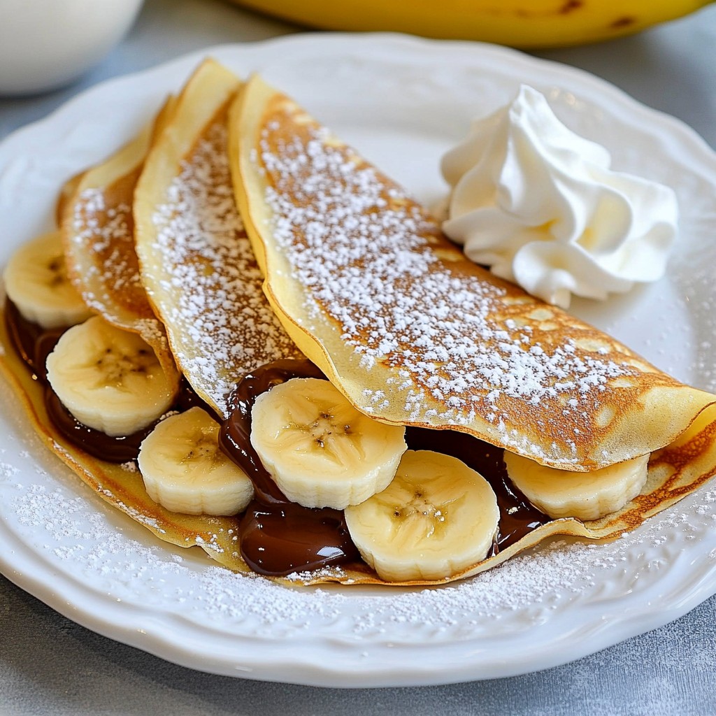 Delicious Banana Nutella Crepes Easy Dessert Delight