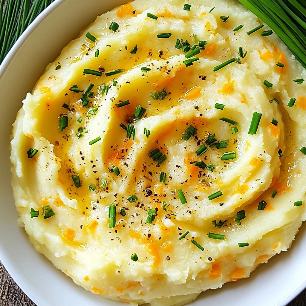 Savory Mashed Potato with Carrot and Nutmeg Treat