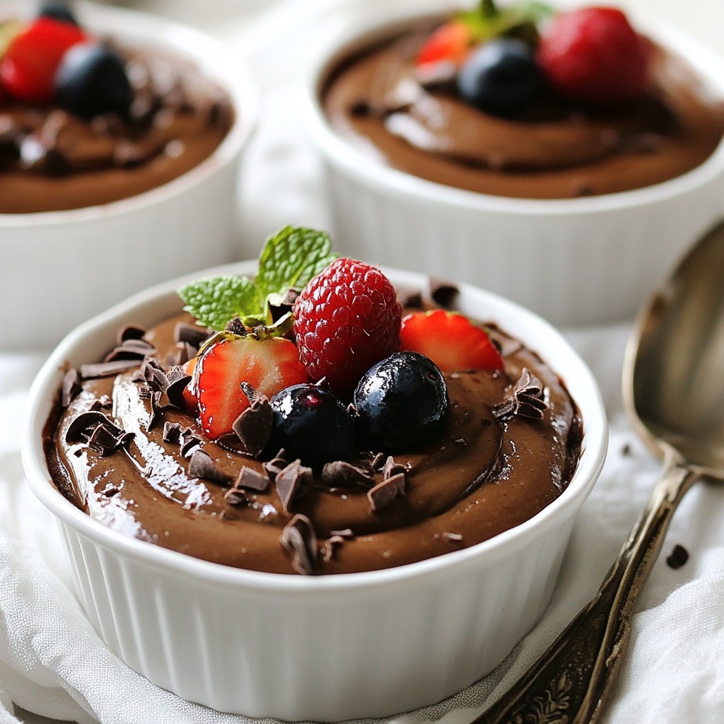 Vegan Chocolate Mousse Rich and Creamy Delight