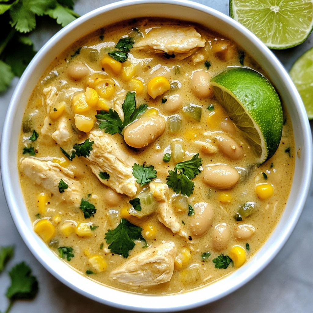 White Chicken Chili Hearty and Comforting Recipe