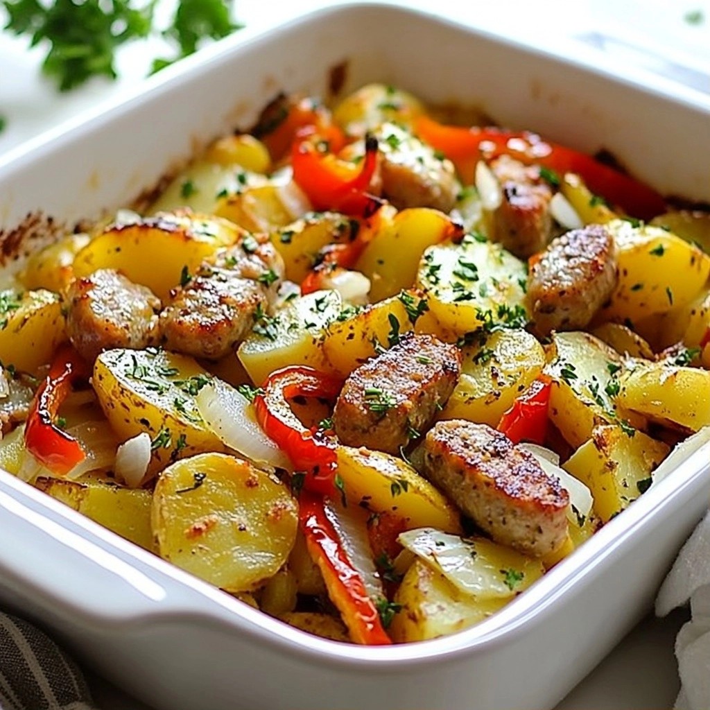 Hearty Potato and Chicken Sausage Bake Flavor Fusion