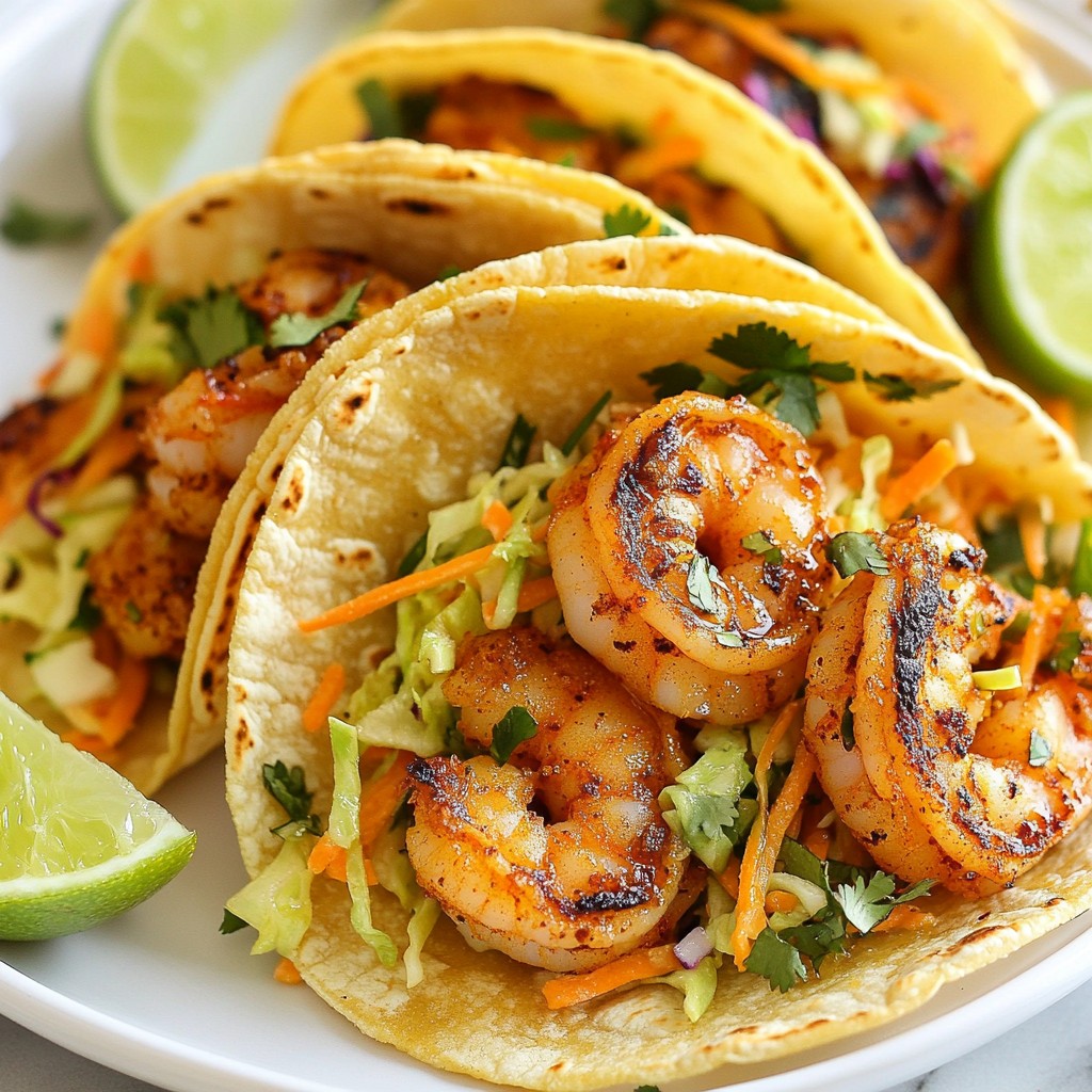 Cajun Shrimp Tacos with Lime Slaw Flavorful Delight