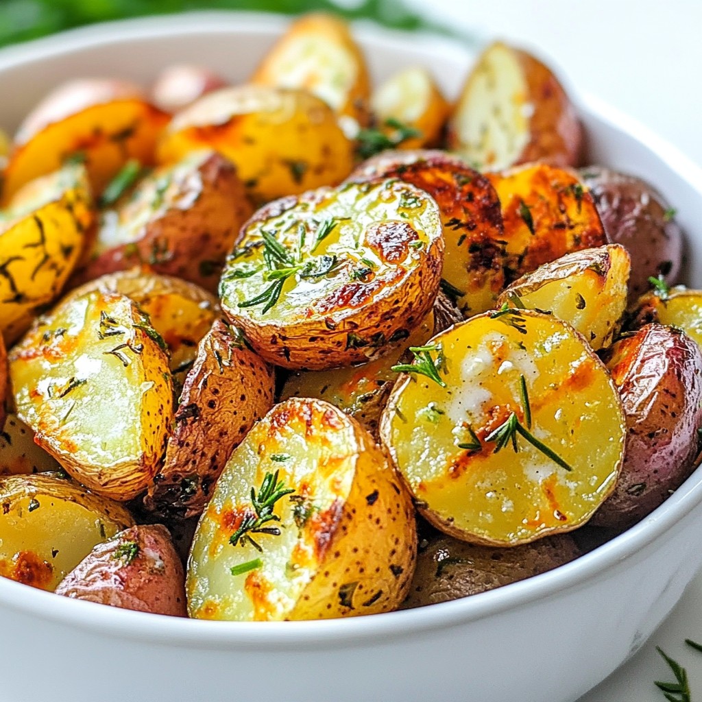 Simple Buttered Roasted Potato Medley with Herbs Bliss