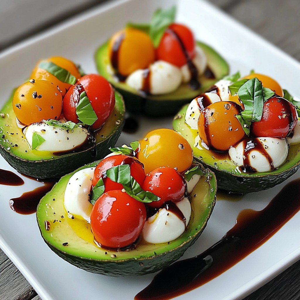 Caprese Stuffed Avocados Tasty and Simple Delight