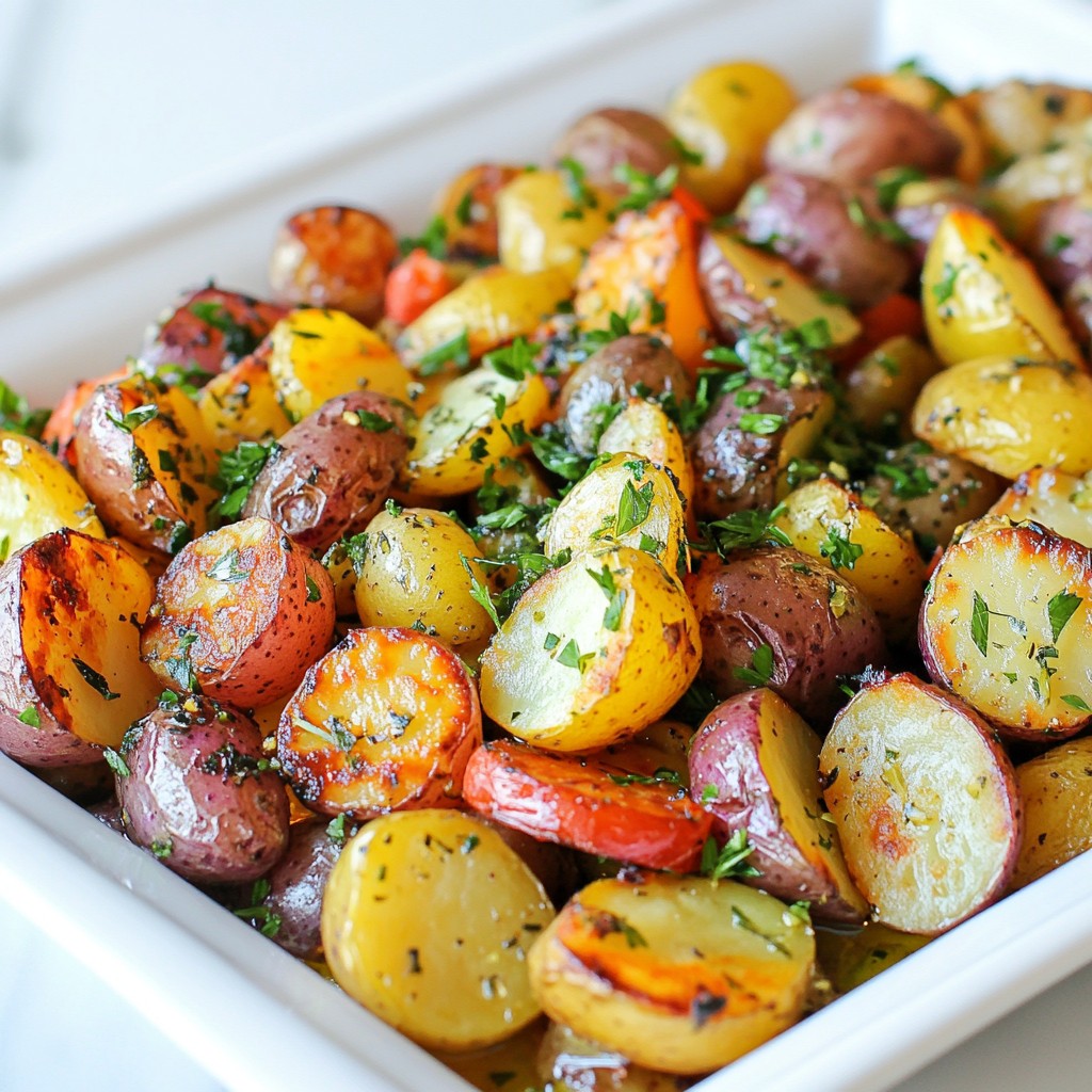 Simple Herb Roasted Potato Medley Flavorful Dish