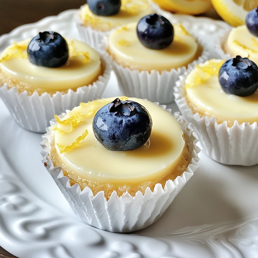 Mini Blueberry Lemon Cheesecakes Incredible and Easy