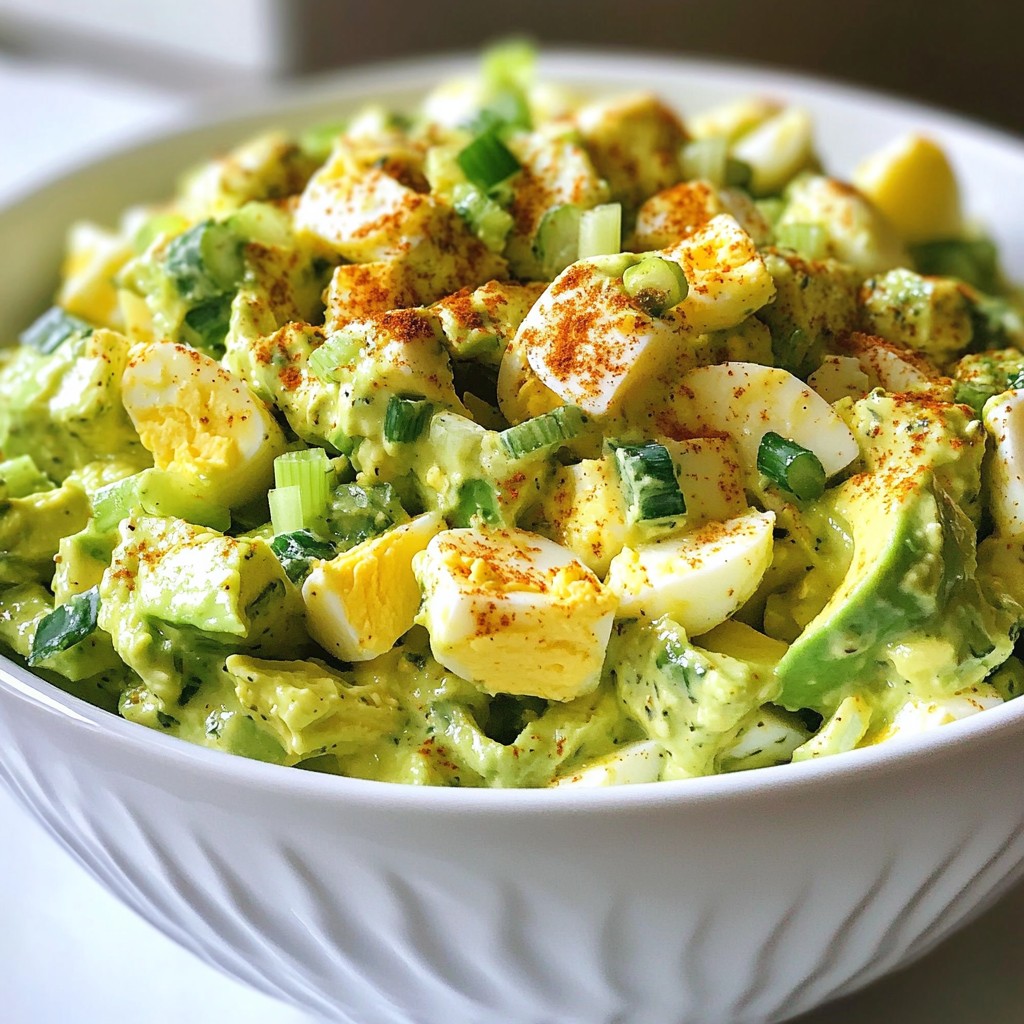 Creamy Avocado Egg Salad Simple and Tasty Recipe
