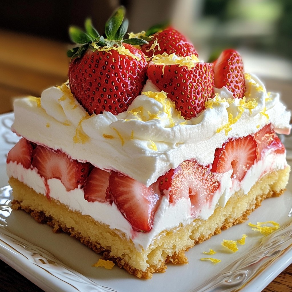 Strawberry Shortcake Icebox Cake Delightful and Easy