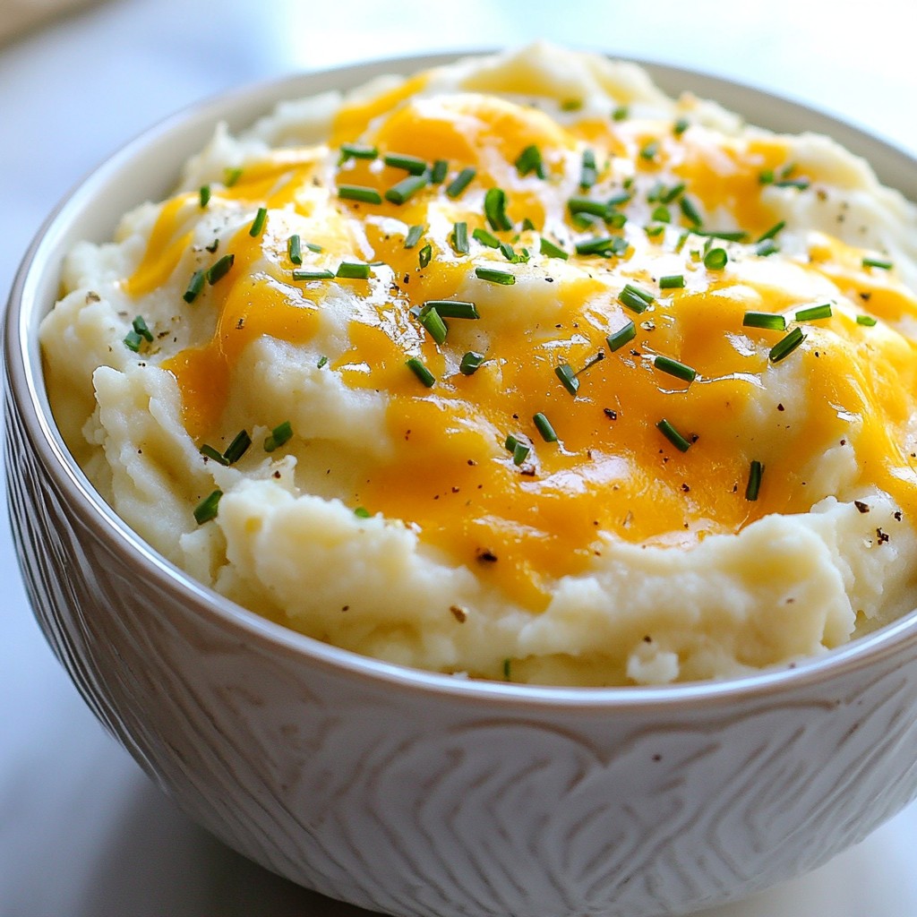 Cheesy Mashed Potato and Cauliflower Mash Delight