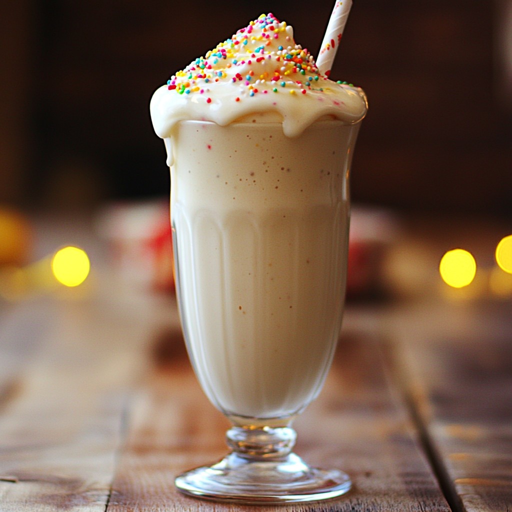 Birthday Cake Protein Shake Delightful and Nutritious