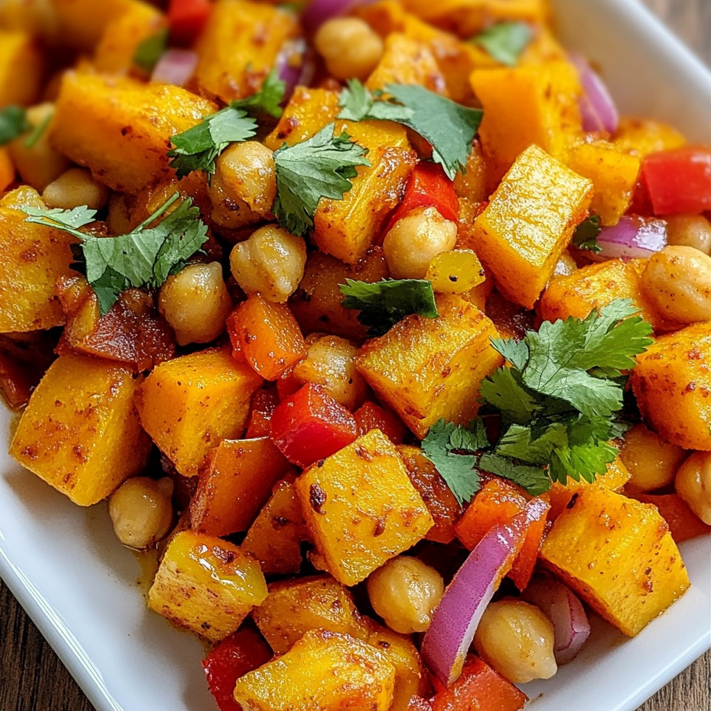 Spicy Sweet Potato and Chickpea Sheet Pan Delight