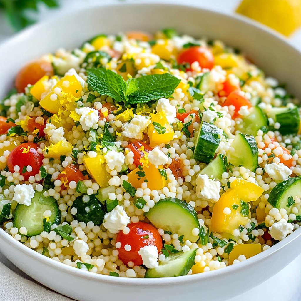 Lemon Herb Couscous Salad Fresh and Flavorful Recipe