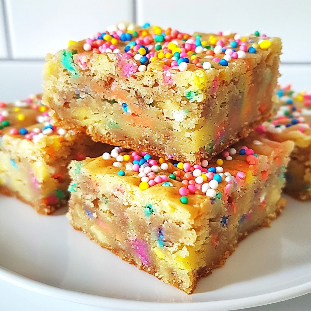 Funfetti Blondies Irresistible Sweet Treat Recipe