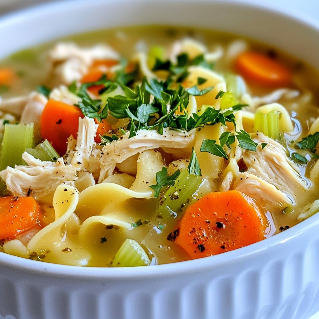 Savory Instant Pot Chicken Noodle Soup Recipe