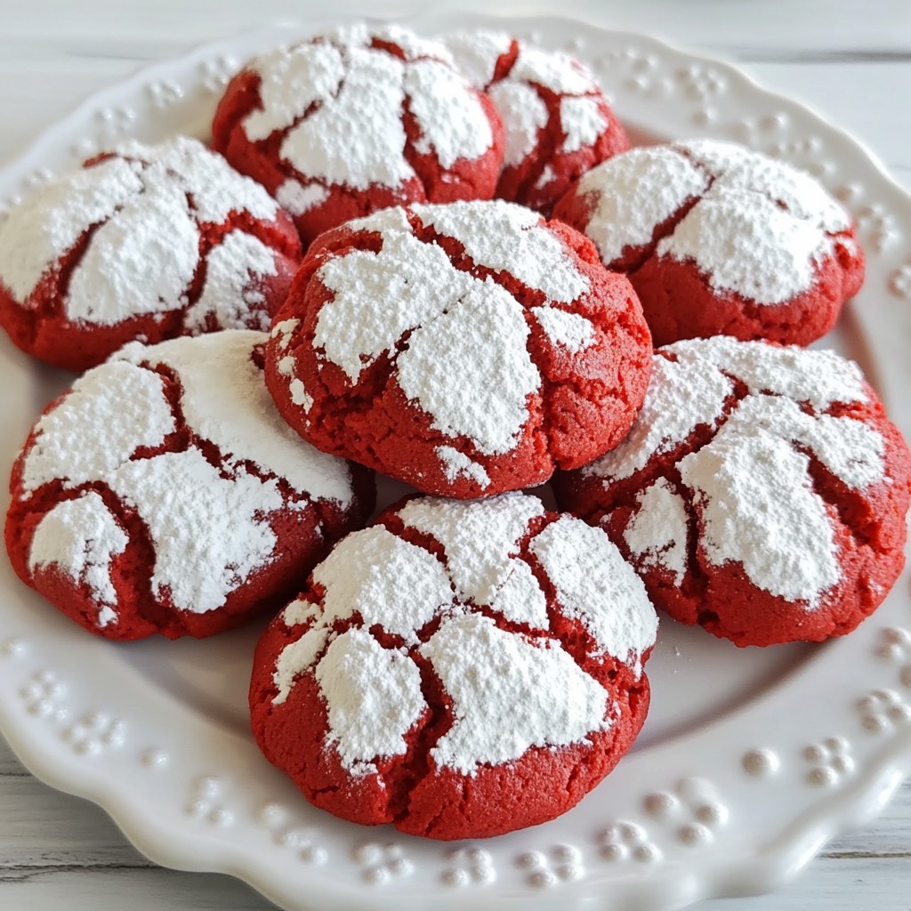 Red Velvet Crinkle Cookies Delightful and Easy Recipe