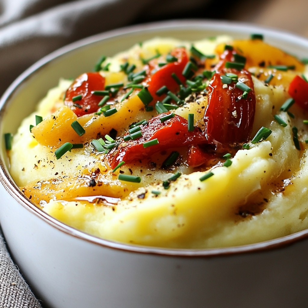 Mashed Potato with Roasted Red Pepper Delight
