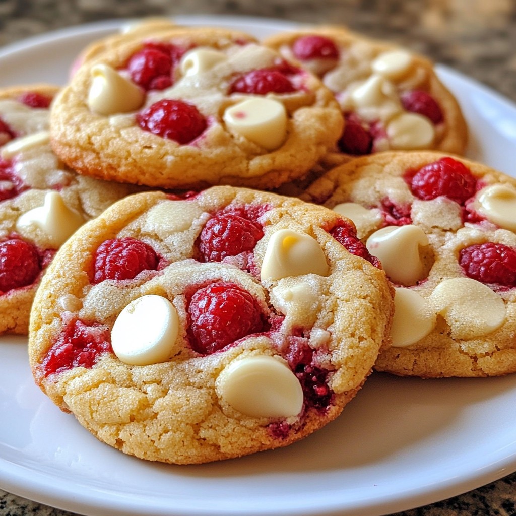 White Chocolate Raspberry Cookies Simple and Tasty Treat