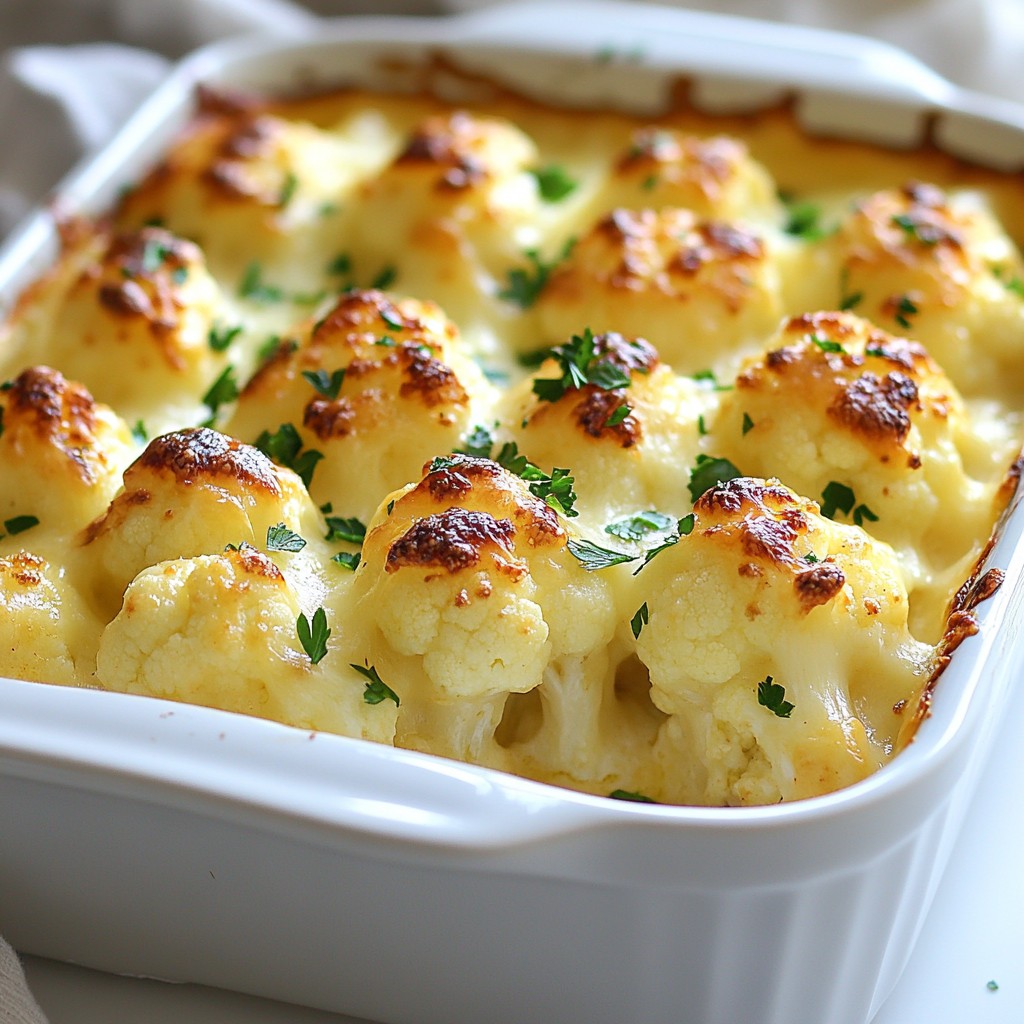 Cheesy Cauliflower Au Gratin Delightful and Simple Dish