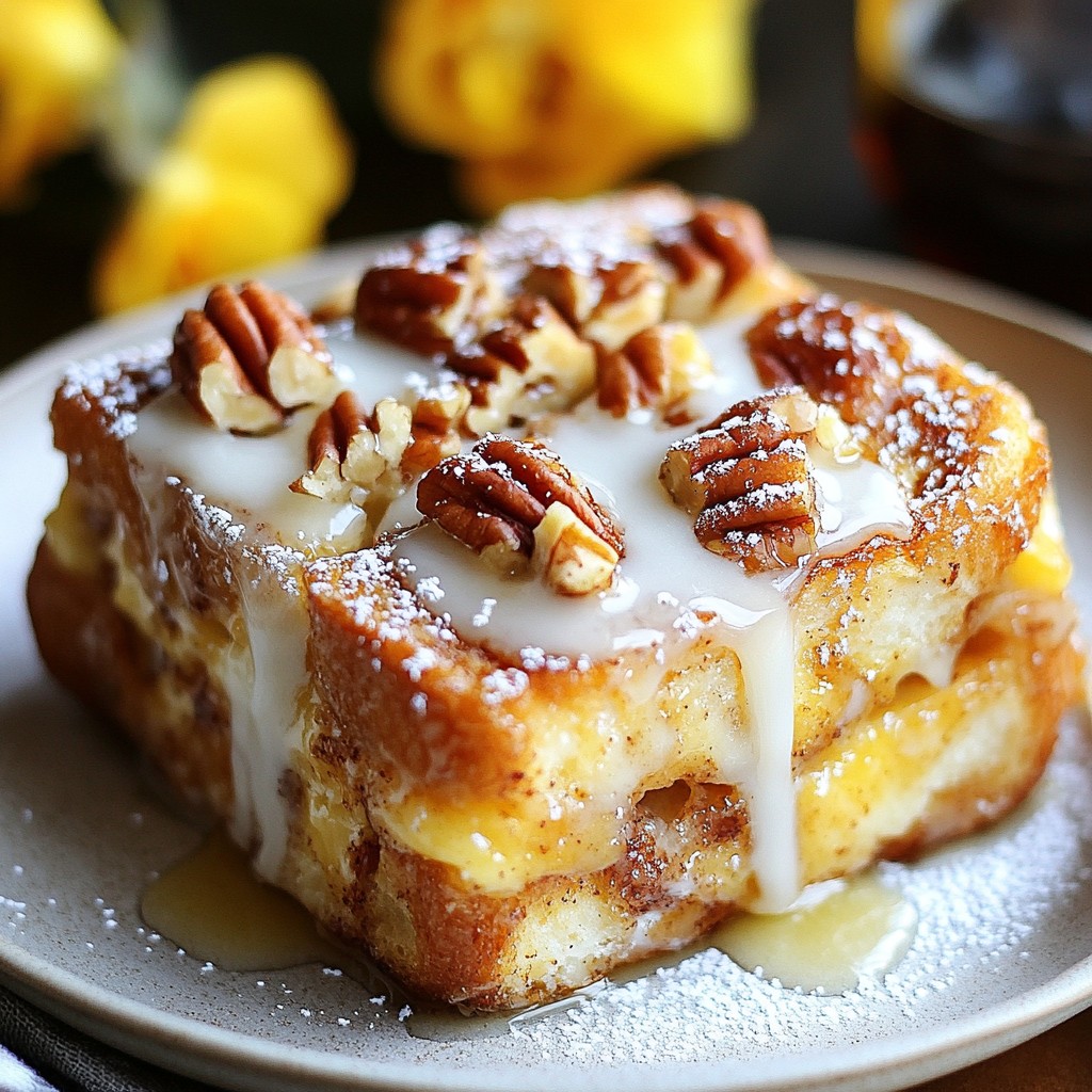 Cinnamon Roll French Toast Bake Delightful Morning Treat
