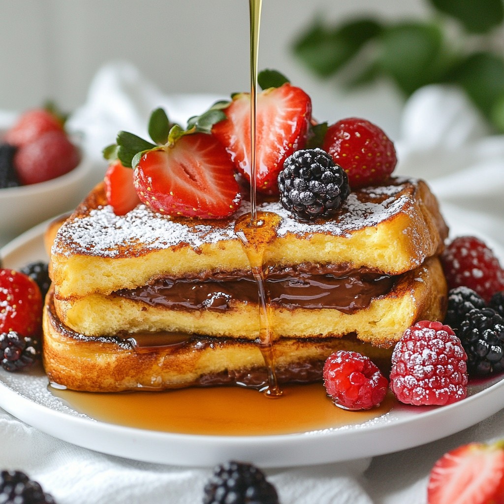 Nutella Stuffed French Toast Delicious Breakfast Treat