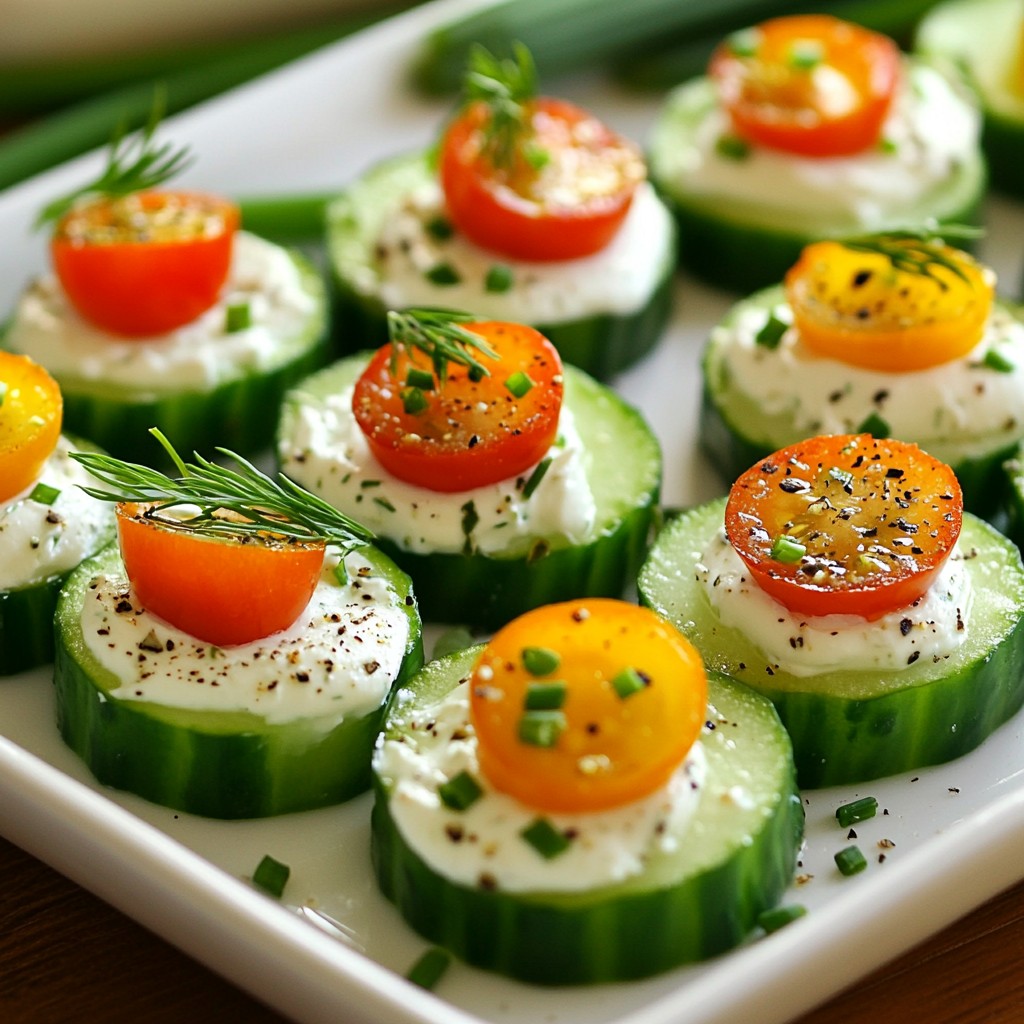 Herb Cream Cheese Cucumber Bites Simple and Fresh