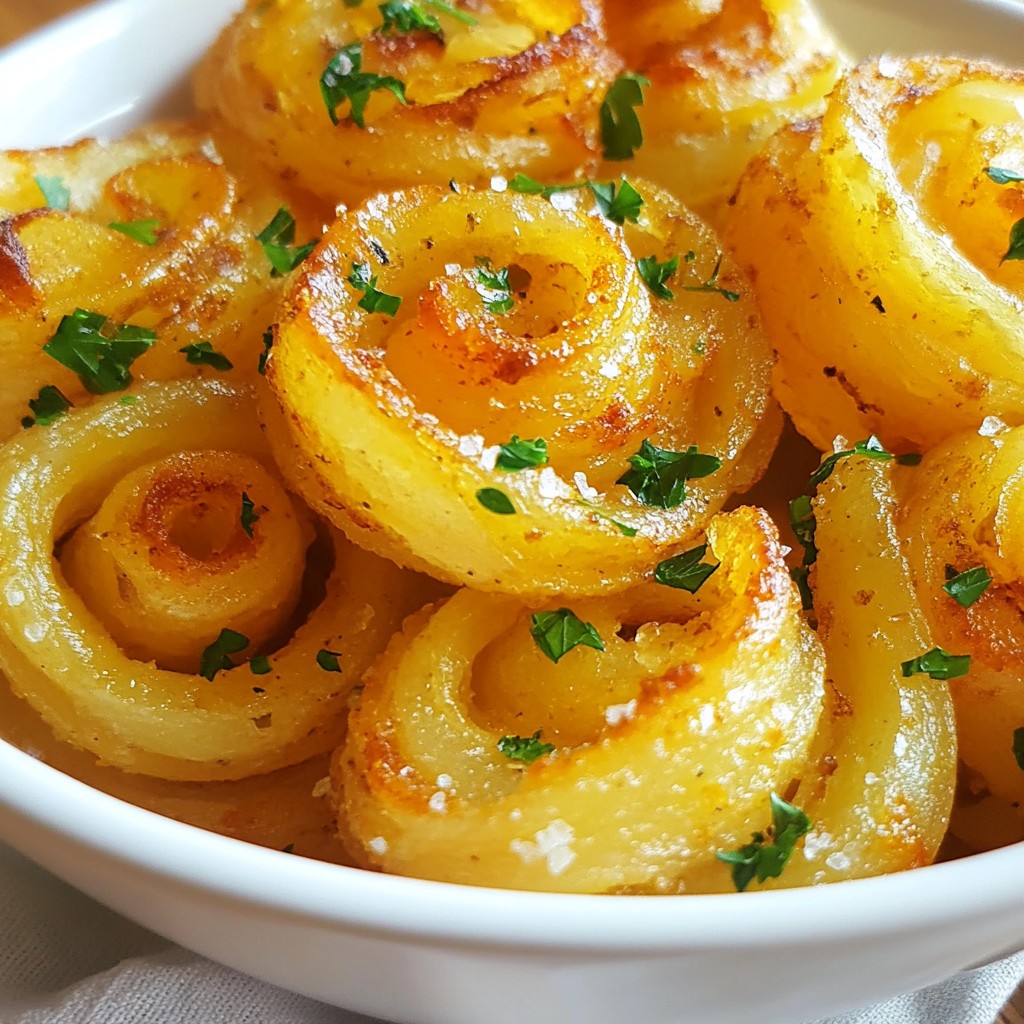 Crispy Potato Spirals with Paprika and Sea Salt Treat
