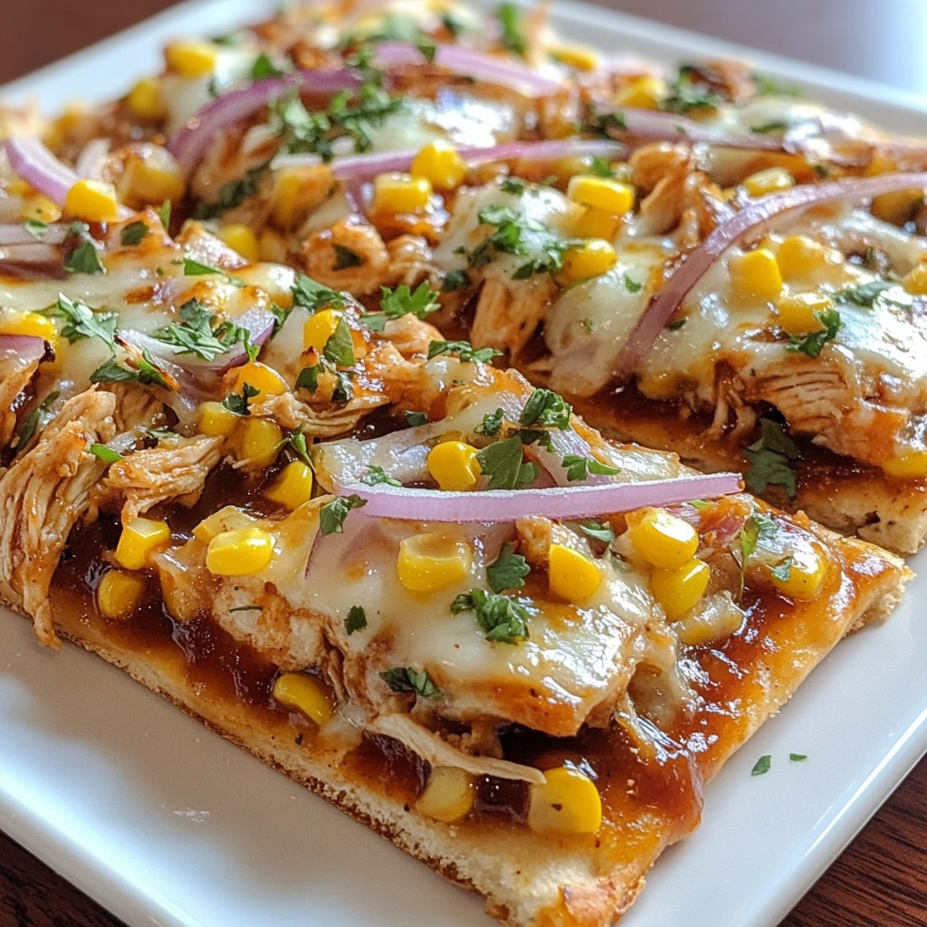BBQ Chicken Flatbread Flavorful Easy Weeknight Meal
