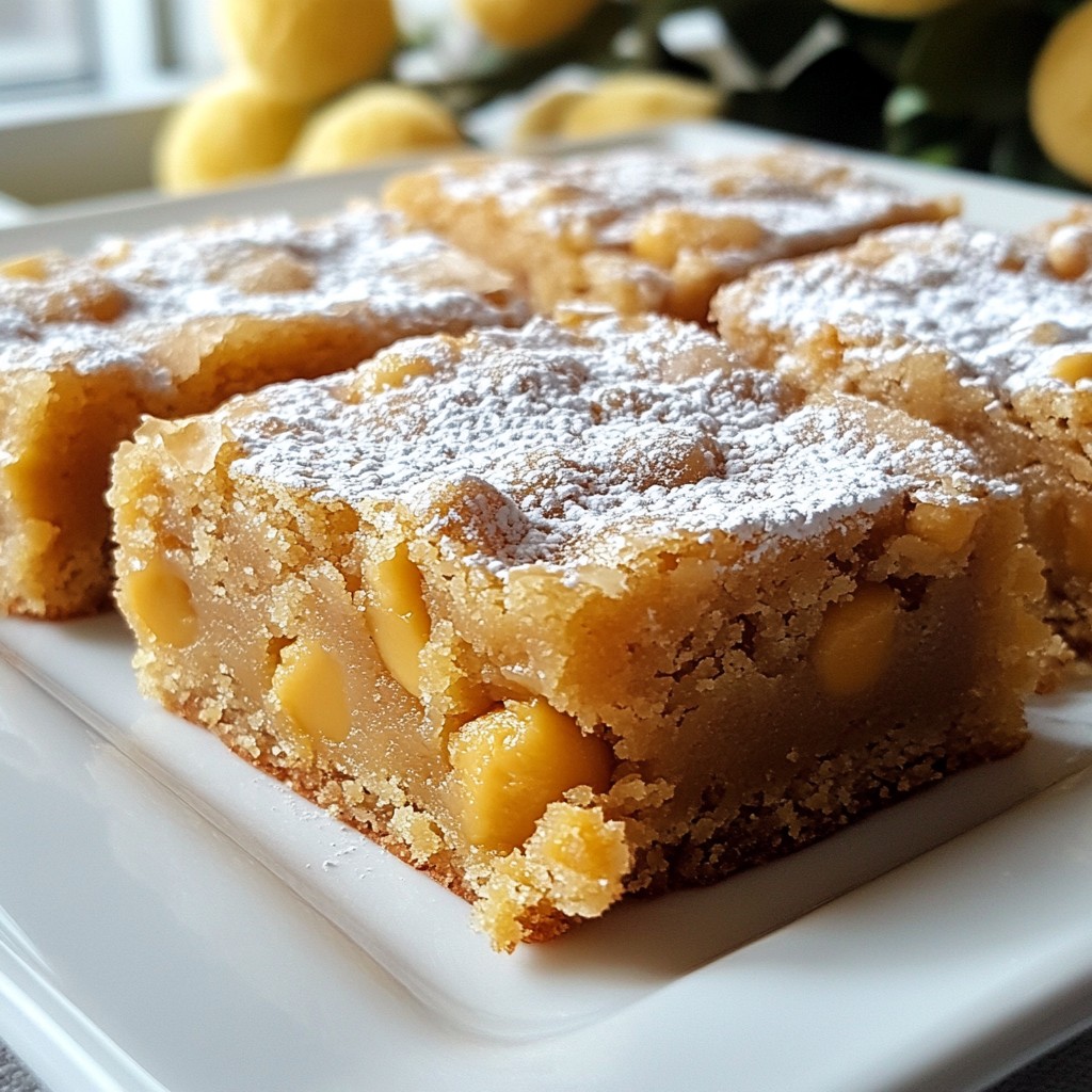 Butterscotch Blondies Tasty and Simple Dessert Recipe